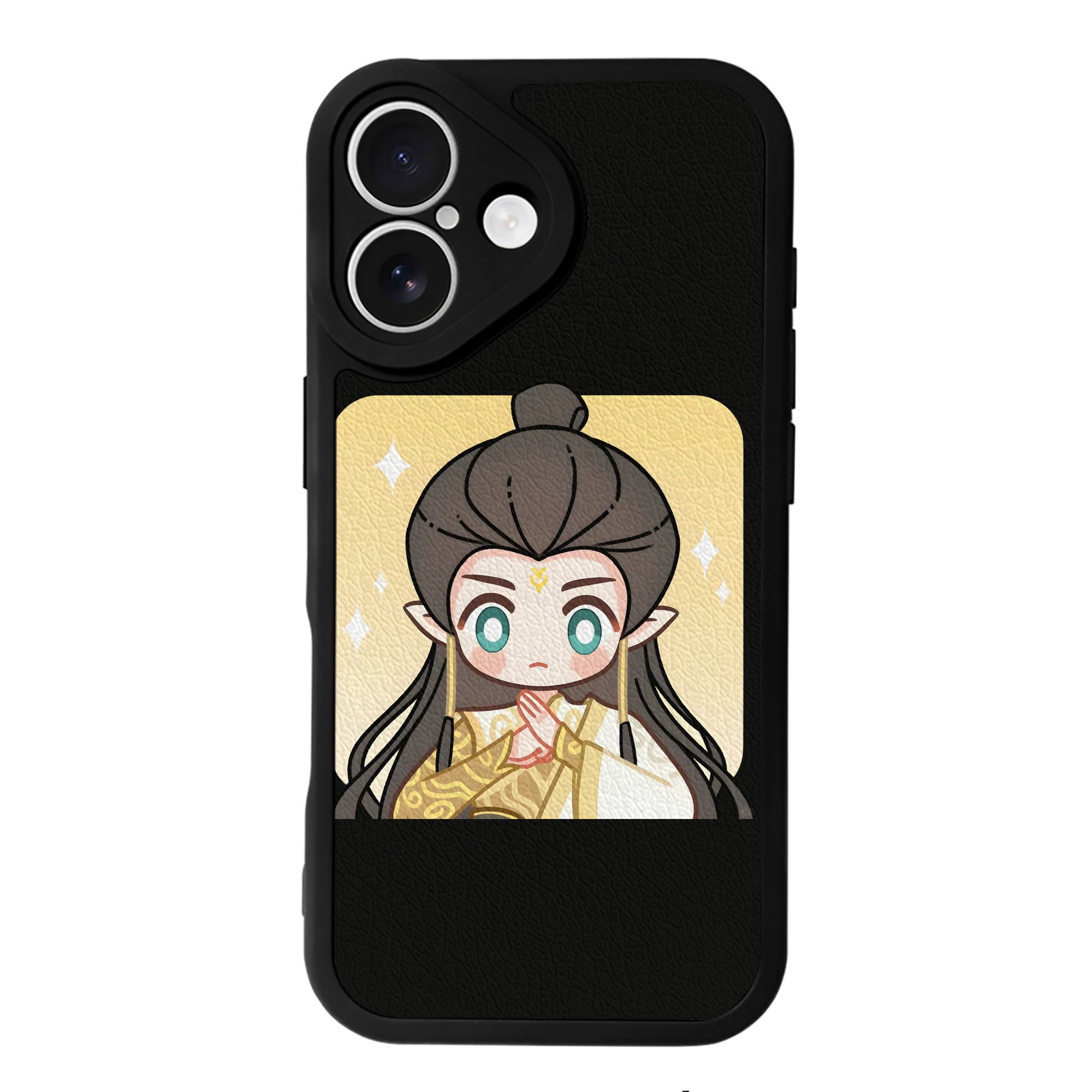 （画像用） Ne Zha 2 ナタ 魔童の大暴れ 【iPhone 16シリーズ対応】シリコンスマホケース（レザー調） 材質：シリコン